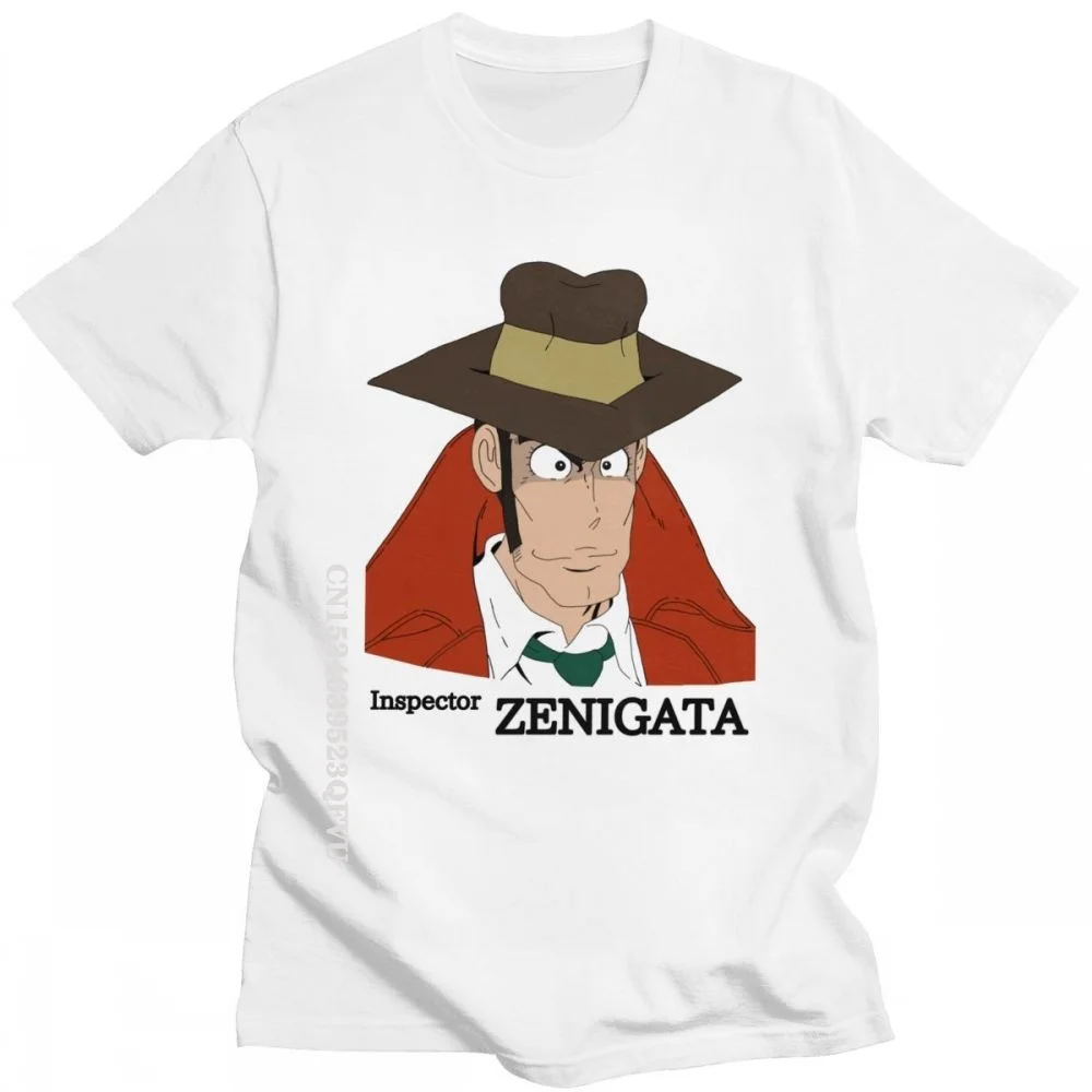 

Funny Lupin The Third Tshirts For Men Vintage Koichi Zenigata Graphic T Shirt Oversized Cotton Regular Fit Tee Harajukuandise