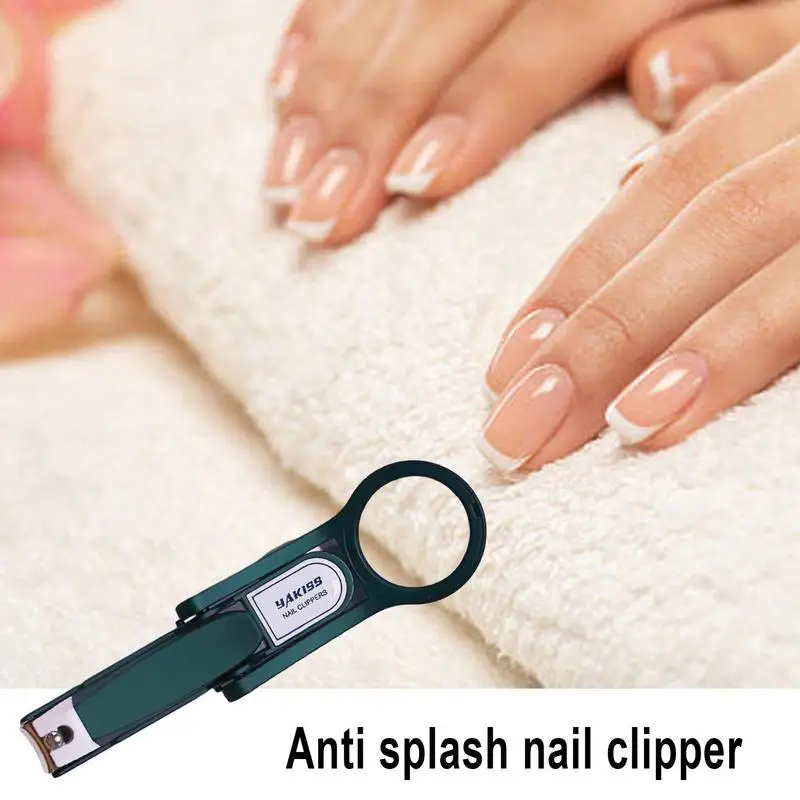 Кусачки для ногтей с увеличительным стеклом кусачки из нержавеющей стали женщин