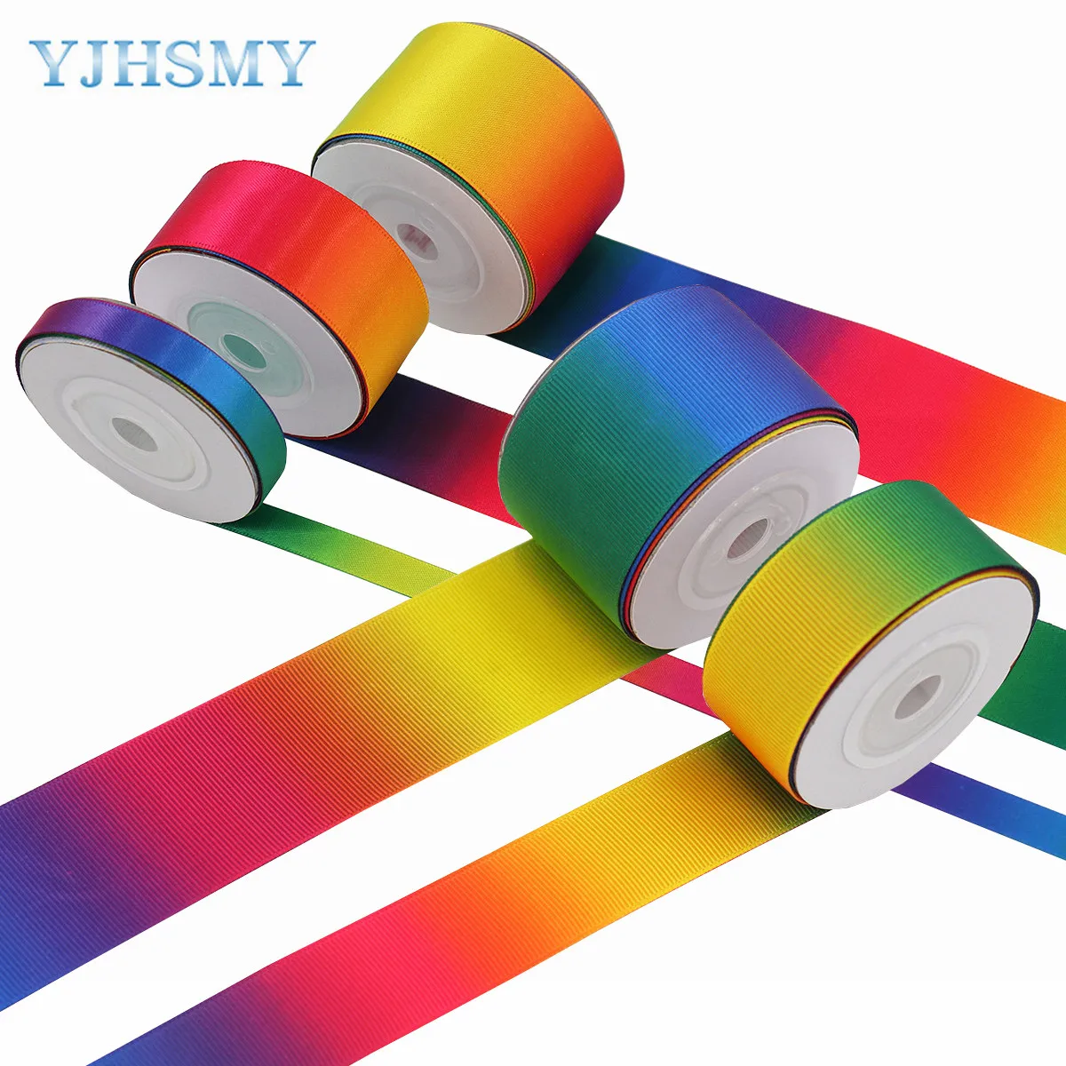 Радужная лента атласная цвет радуги для рукоделия упаковки подарков украшение