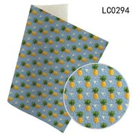 lychee pattern for diy handmade hair bows the latest pineapple theme pattern printed 30x136cm