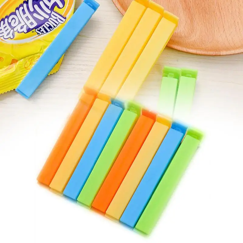 

5Pcs Food Bag Clips Colorful Food Storage Sealing Clips Portable New Kitchen Storage Food Snack Seal Sealing Bag Sealer Clamp