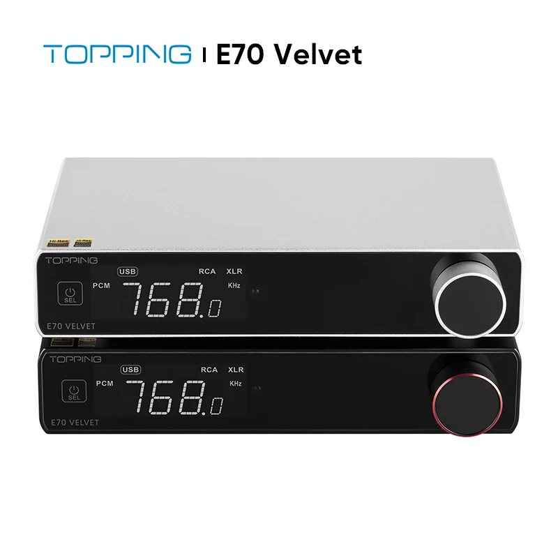 TOPPING E70 VELVET AK4191 AK4499EX USB DAC XMOS XU316 оптический коаксиальный Bluetooth 5,1 LDAC inpu RCA XLR выход с дистанционным управлением