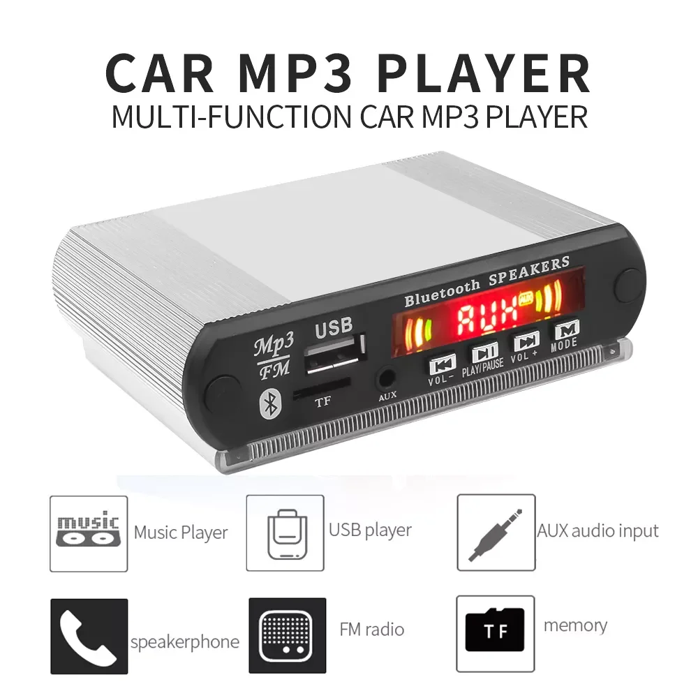 

Kebidumei DC 5V Wireless Bluetooth MP3 Decoder Board Car Radio MP3 Music Player With Recording Function USB/SD/FM Audio Module