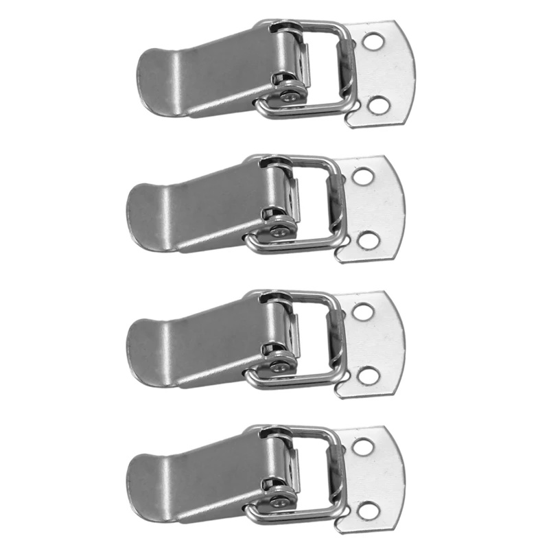 

Promotion! 4X Silver Tone Metal Toggle Draw Latch Straight Loop Catch 1.6 Inch