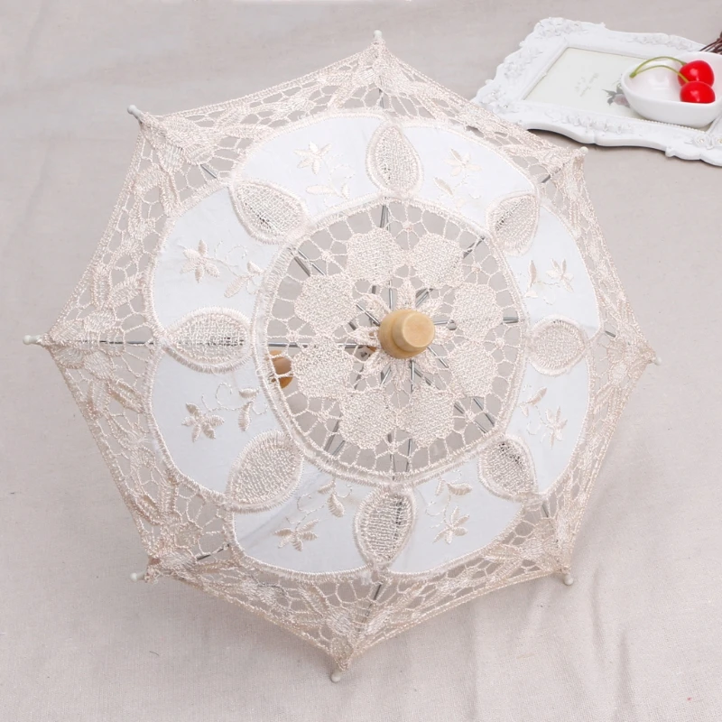 

Infant Studio Photo Prop White Lace Umbrella Fotografia Shower Gift