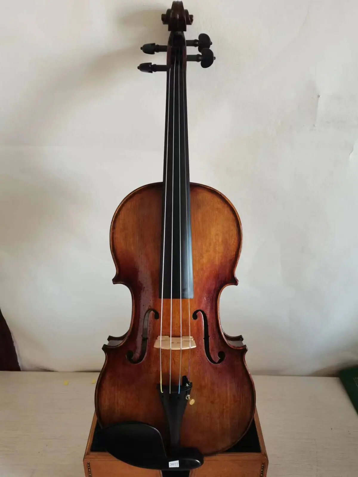 

Master 4/4 violin solid flamed maple back old spruce top nice sound K3077