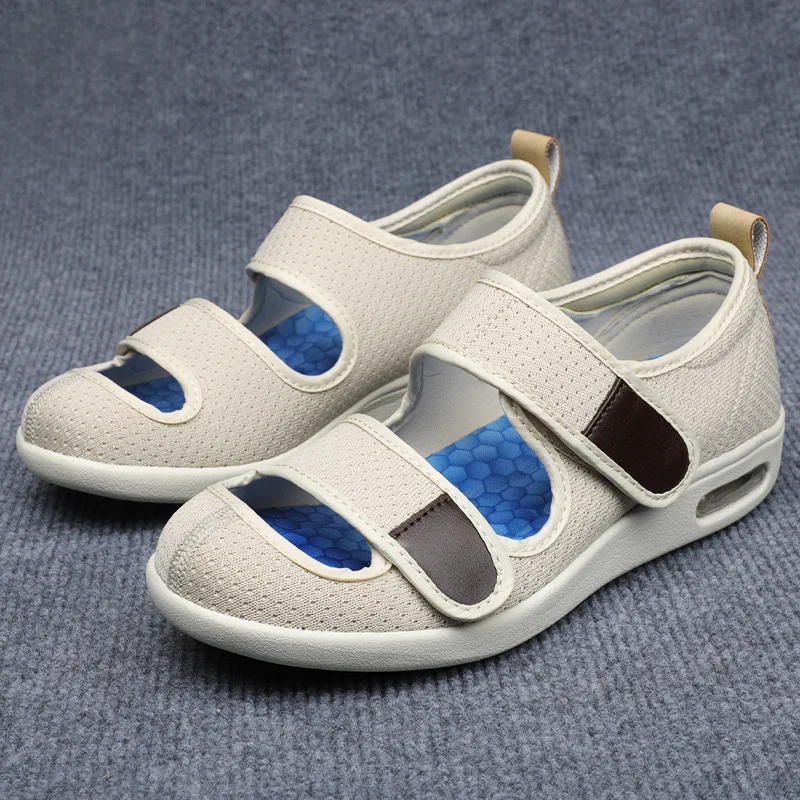 

Casual Sandals Orthopedics Wide Feet Swollen Shoes Thumb Eversion Adjusting Soft Comfortable Diabetic Shoes Mom Dad Shoes