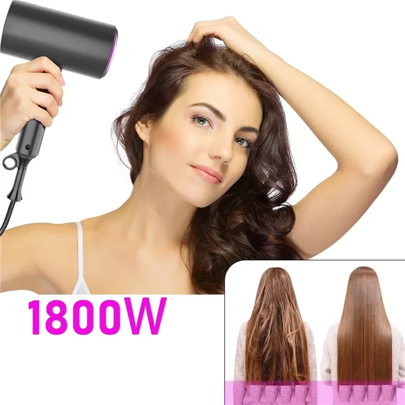1800W Hair Dryer Household Heating and Cooling Air Hair Dryer home Appliances High Power Anion anti-static Modeling tools enlarge