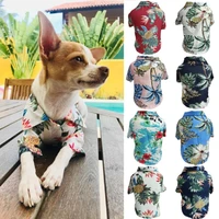 pet hawaiian shirt dog fashion beach vest cat vacation summer clothes bulldog coat pet supplies jacket chihuahua accessories