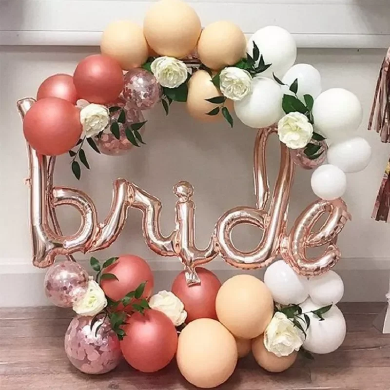 

New Rose Gold Bride To Be Letter Foil Balloon Mr Mrs Wedding Decoration Bridal Shower Hen Party Favors Bachelorette Party Suppli