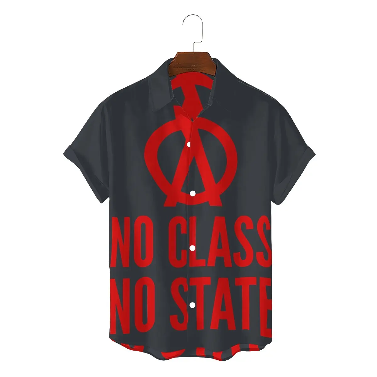 

No Class No State Man's Hawaii Shirts Software Developer IT Programmer Geek Square Collar Short Sleeve 3D Shirt Humor