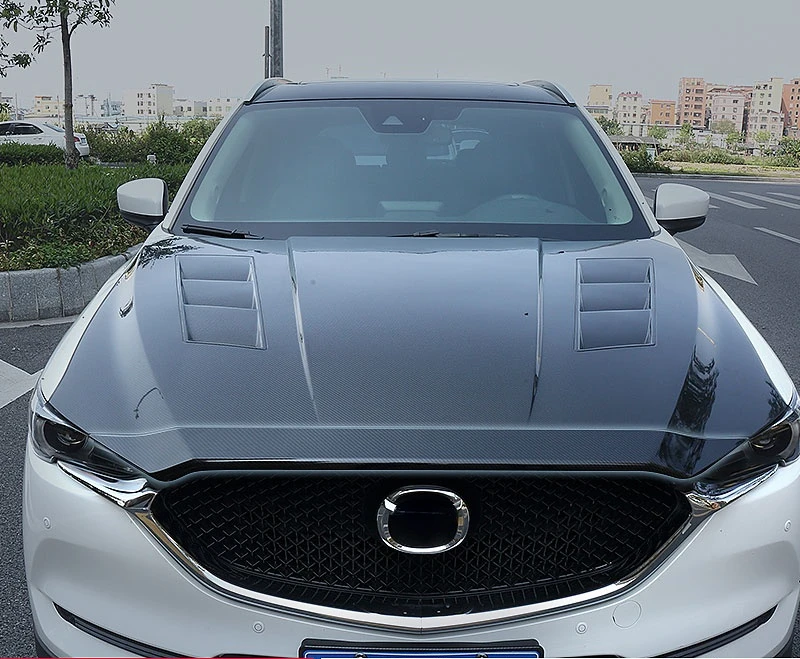 Декоративная полоса решетки переднего двигателя автомобиля для Mazda CX-5 CX5 KF 2017-2021.