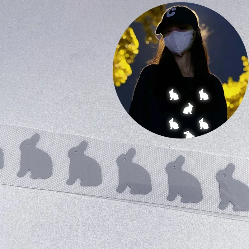 Серебряные светоотражающие термоклейкие нашивки 3 Х100 см набор с животными Vinvl