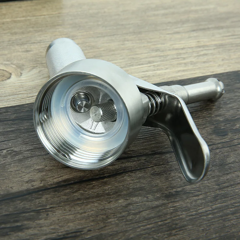 Stainless steel cream gun frother cold brew coffee milk tea piping Frappuccino commercial beater snow top