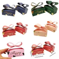50/100PCS Marble Gift Candy Box for Baby Shower Creative Chocolate Box Package Party Supply Favors Wedding Gift Boxes for Guests