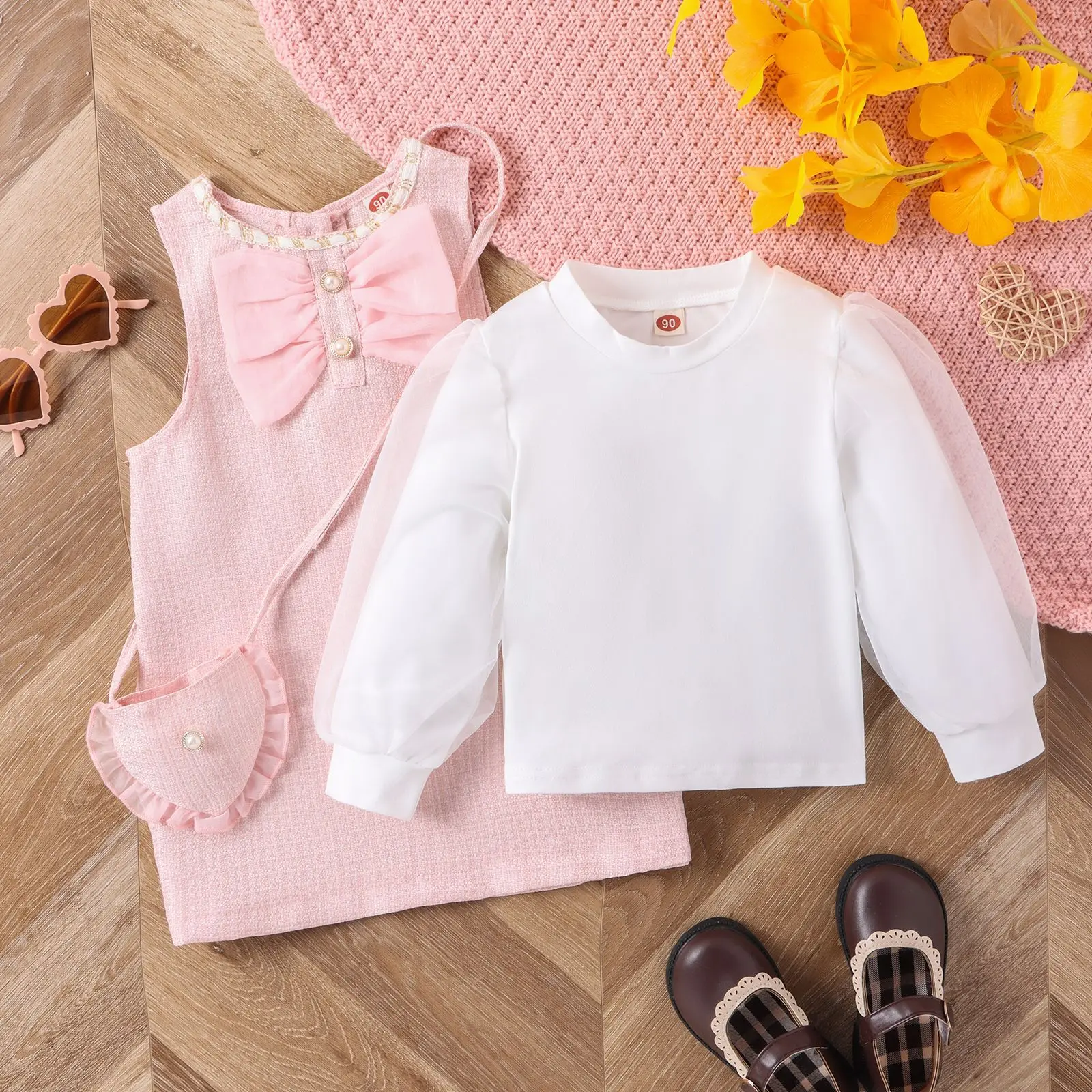 Детские комплекты европейская Красивая осенне-зимняя Новинка сетчатая пряжа с