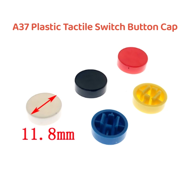 

Пластиковые круглые колпачки для кнопочных переключателей A37