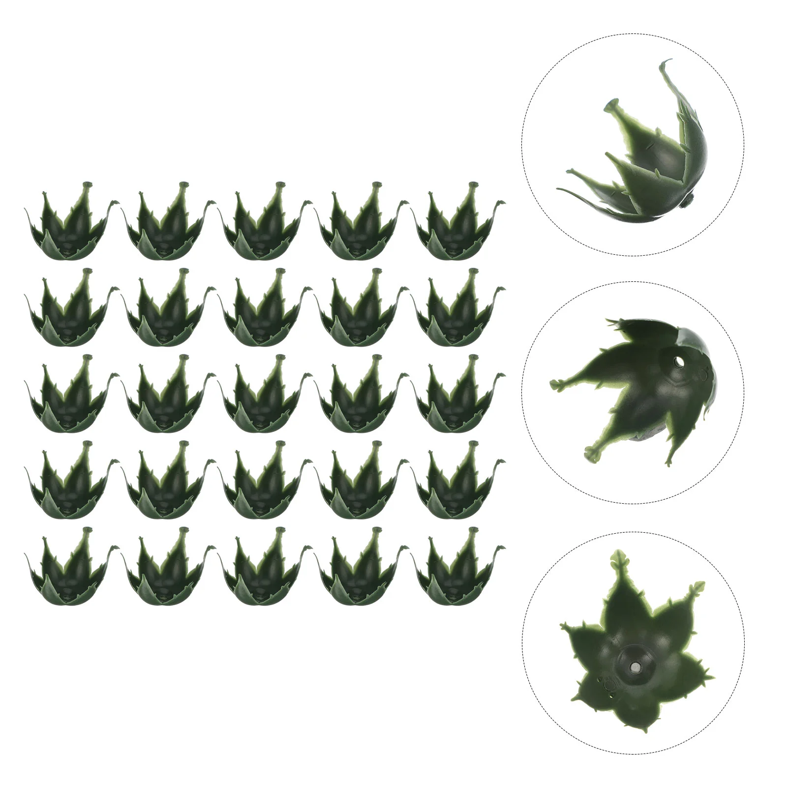 

Green Flowers Flower Calyx Calyxes Artificial Fake Rose Diy Flowers Sepals Plastic Receptacle Supplies Leaves Floral