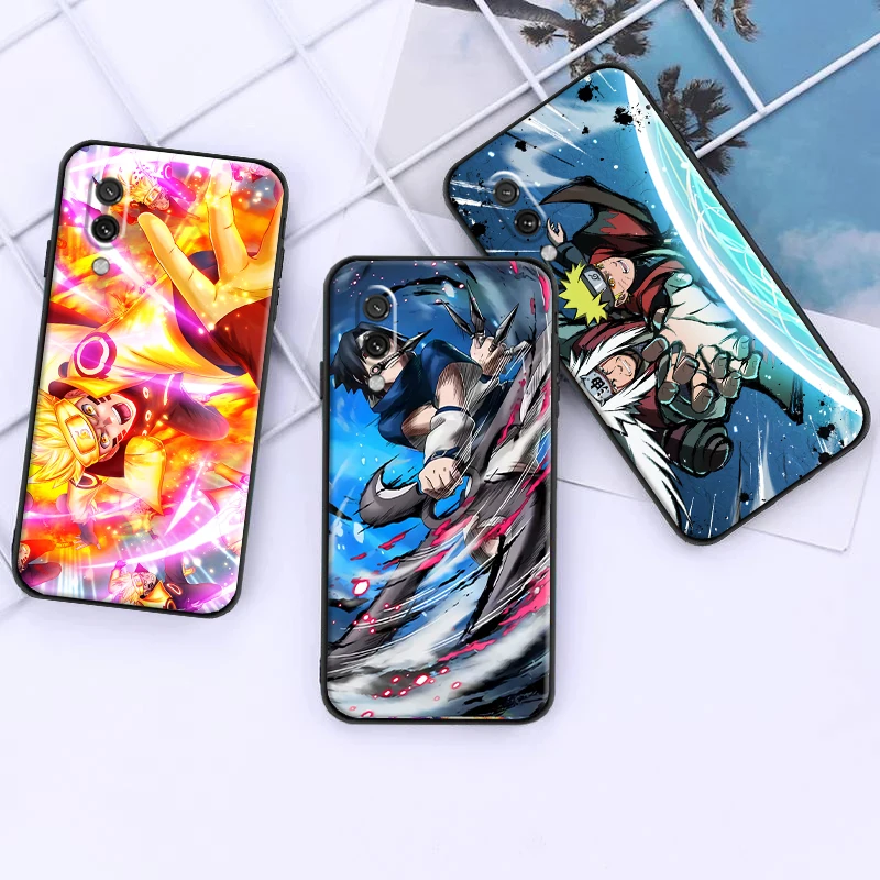 

Чехол для телефона Bandai NARUTO из японского аниме для Xiaomi Redmi 9 9C 9A 9AT 9i, чехол из жидкого силикона, черный мягкий чехол