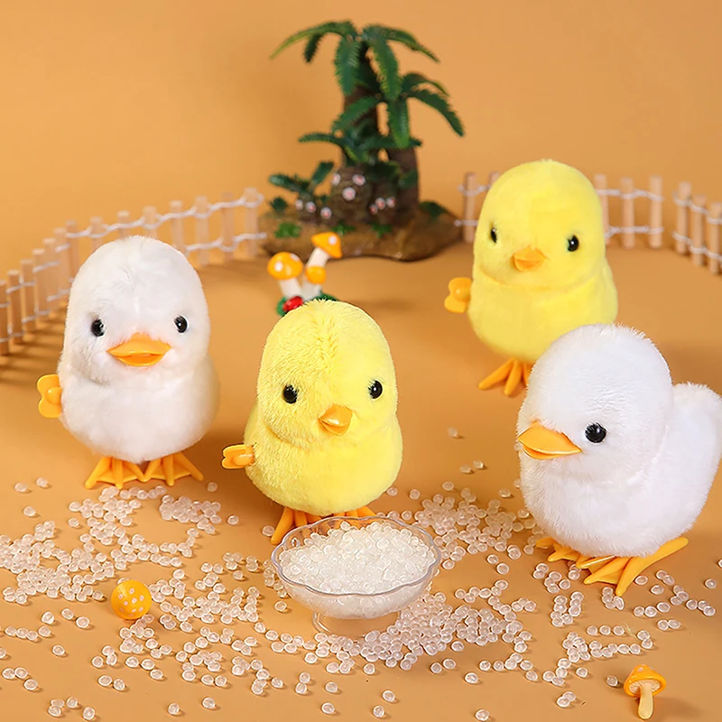 Милая плюшевая игрушка-цыпленок с животными заводная игрушка новинка прыгающая
