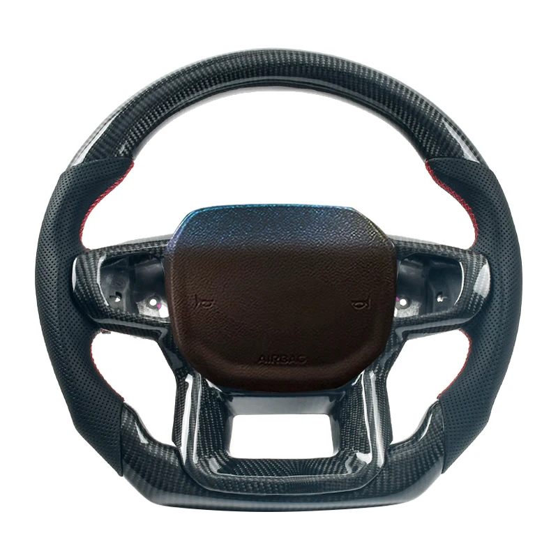 

Сменное рулевое колесо из углеродного волокна с кожей, спортивный нагреватель для Ford F150 Raptor 2023