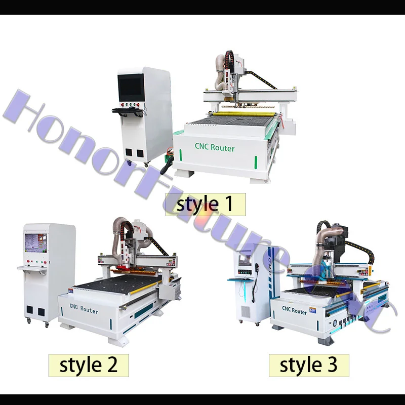Cnc Router 1325 Woodworking Machinery With Linear Auto Tool Changer Cnc Router Machine For Aluminum