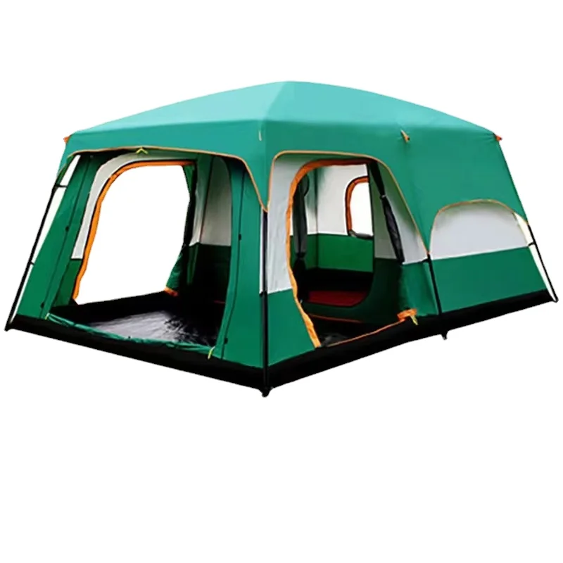 

The camel outdoor New big space camping outing two bedroom tent ultra-large hight quality waterproof camping tent Free shipping