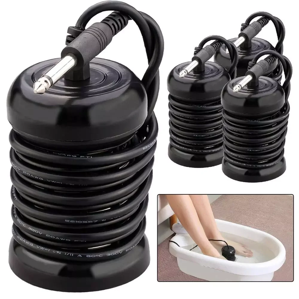 

Ionic Detox Foot Bath Arrays Round Stainless Steel Array Aqua Spa Foot Massage Relax Pain Relief Tool Ionic Cleanse Ion Spa