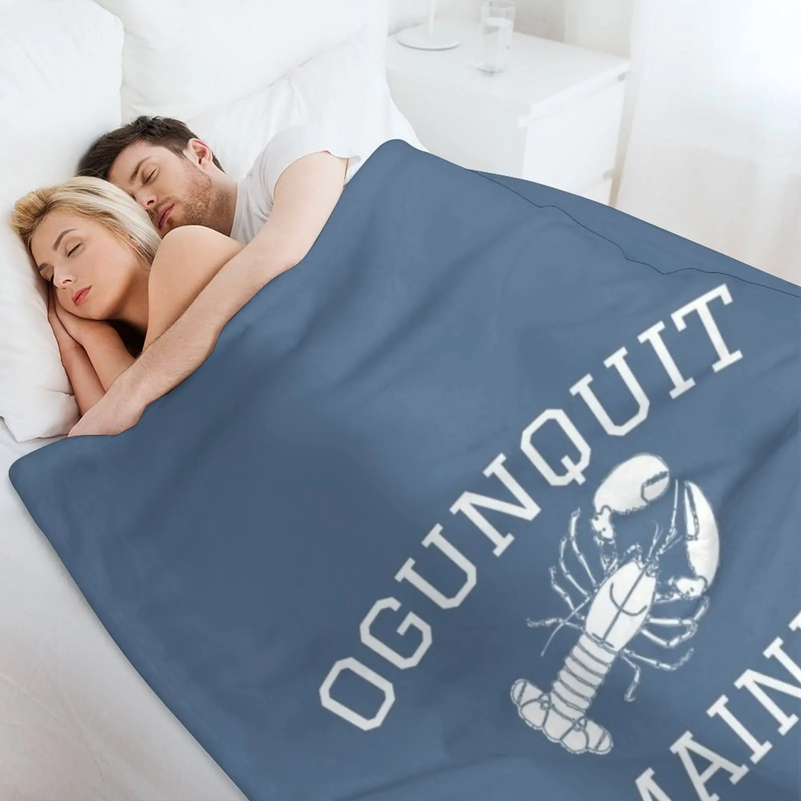 Ogunquit толстовка с мейн-лобстером роскошное утолщенное очень большое одеяло