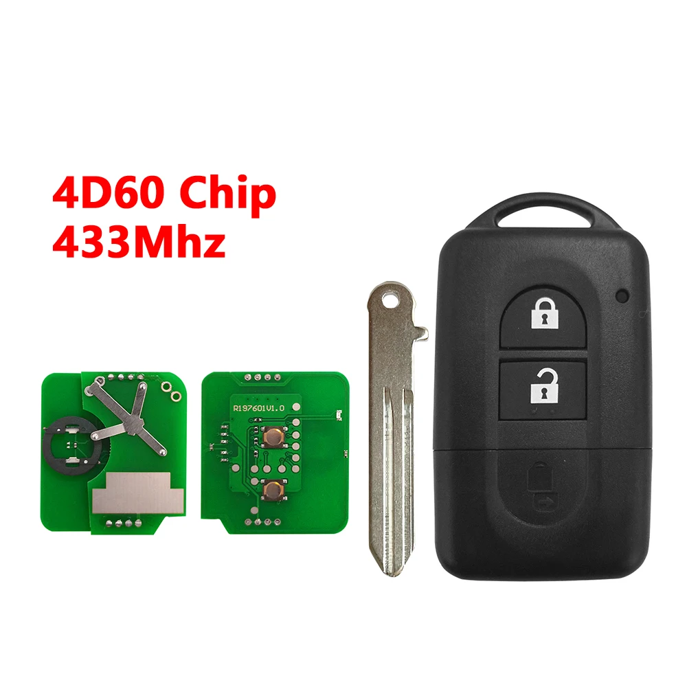 

XNRKEY 3B умный дистанционный Автомобильный ключ ID46/4D60 чип 433 МГц для Nissan Juke Navara Micra Xtrail Qashqai Duke P/N: 285E34X00A/285E3EB30A