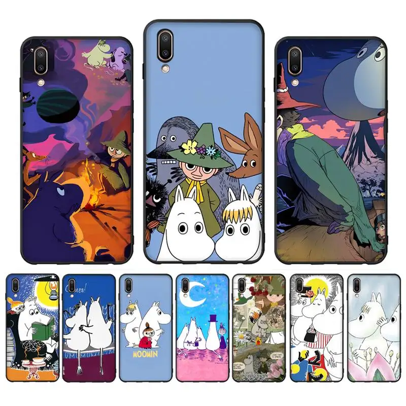 

Cartoon-Anime-M-Moomins-Hippo Phone Case Case For Oppo Reno Realme C3 6Pro Cover For vivo Y91C Y17 Y19