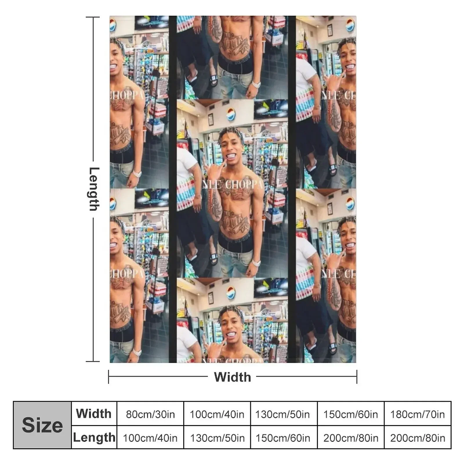 NLE Choppa Throw Blanket Retros клетчатые одеяла для кровати