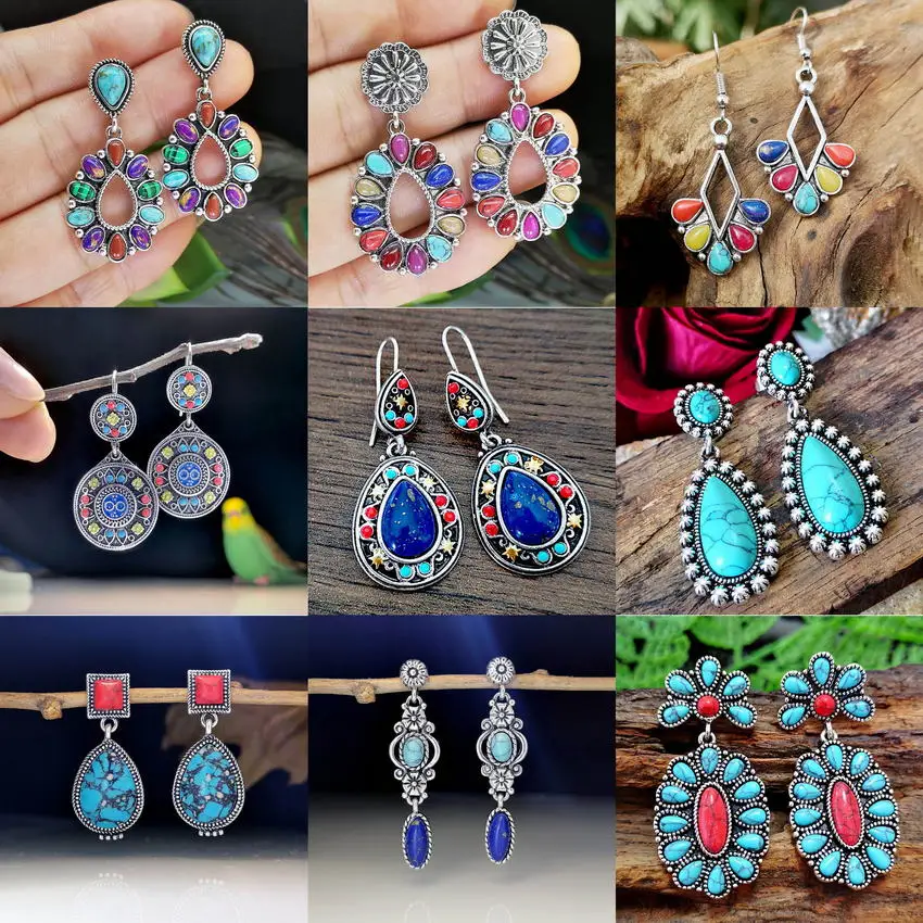 Винтажные серьги из серебра 925 пробы