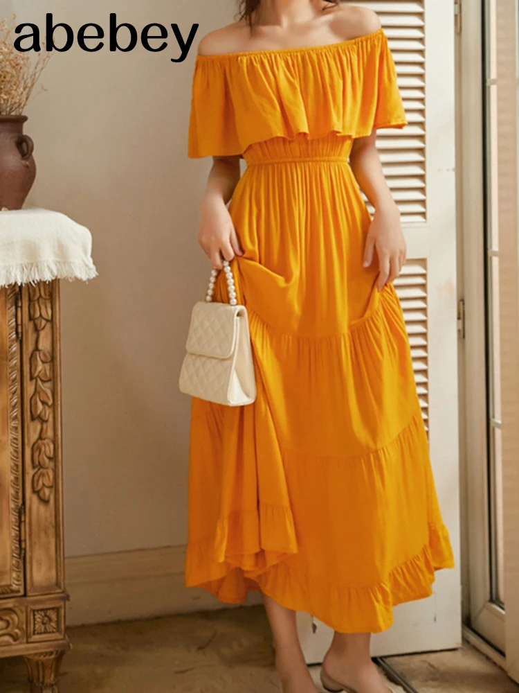 Женское летнее пляжное платье с открытыми плечами длинные белые сексуальные