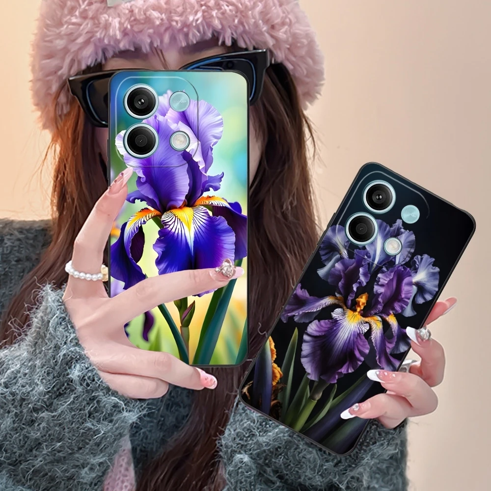 Чехол для мобильного телефона Iris Flower Pretty чехол Xiaomi Redmi Note 13 12 11 10 9 8 7 6 S A Pro Lite Plus