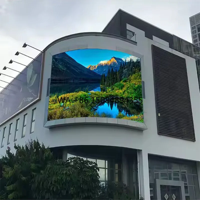 Фото Уличный водонепроницаемый цифровой LED-экран P3.33/P4.44/P5.71/P6.66/P8/P10 IP65 для аэропортов, автобусных остановок и транспорта, гарантия 5 лет №1
