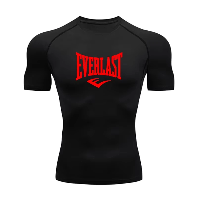 EVERLAST Мужская компрессионная футболка из полиэстера для бега