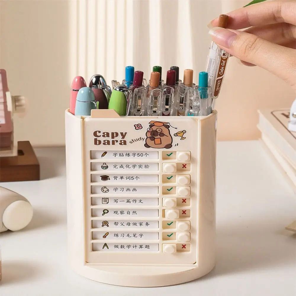 Дырокол самодисциплины 360° ° Вращающийся держатель для ручек. Контрольный список