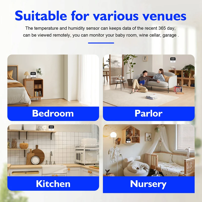 Wi-Fi датчик температуры-гигрометра с зондом влажности комнатного термометра