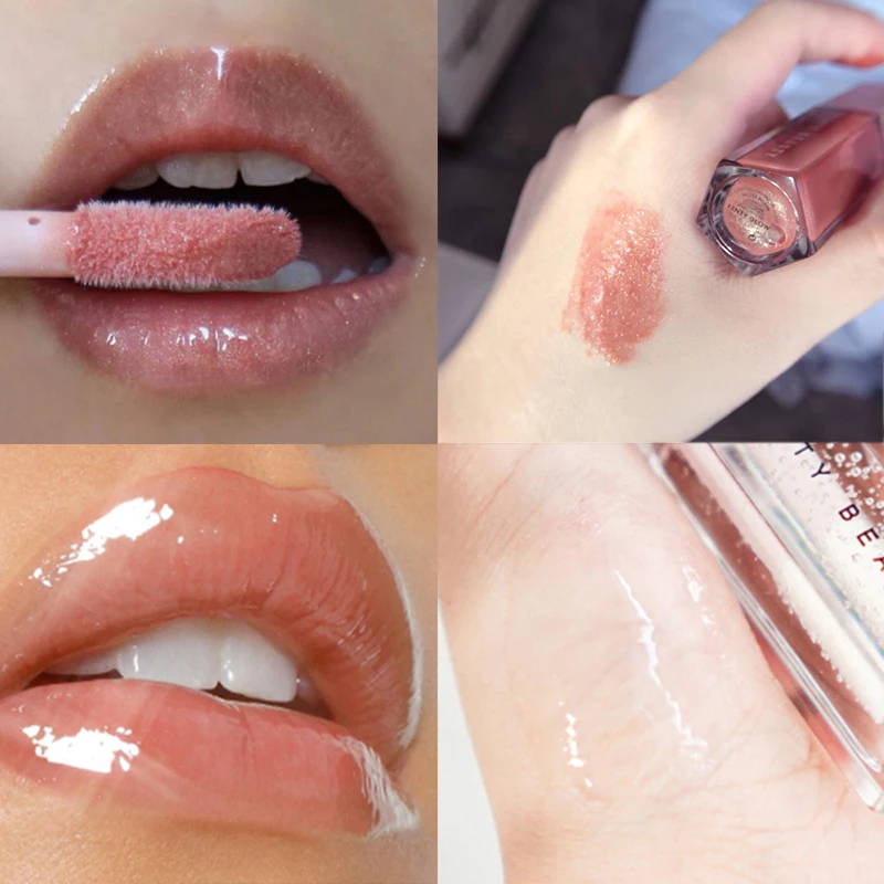 

Makeup Lip Gloss Moisturize Transpare Liquid Lipstick Gloss Bomb 9ml Universal Lip Luminizer Glitter Plump High-shine LipGloss