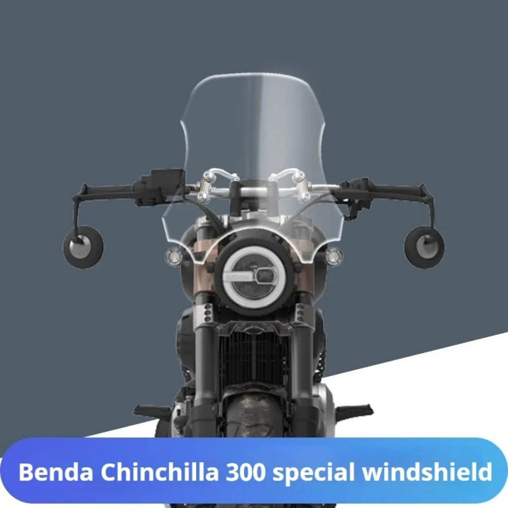 Фото Ветровое стекло для мотоцикла Benda Chinchilla 300 BD300, ретро-дефлектор, расширенный, аксессуары для мотоциклов, парабризас №4