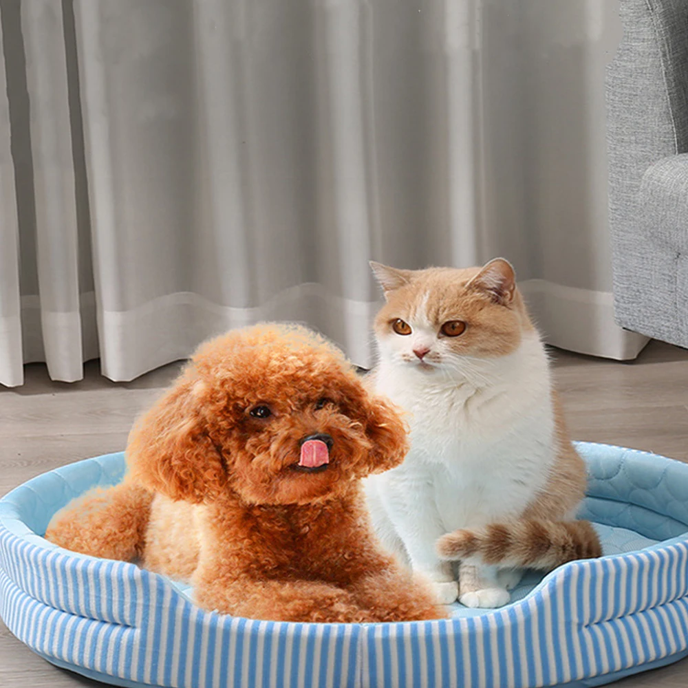 

Dog Cooling Mat Summer Pad Pet Mat Bed For Dogs Cat Blanket Sofa Breathable Summer Washable Mat Pet Cooling Pad Blanket Sofa