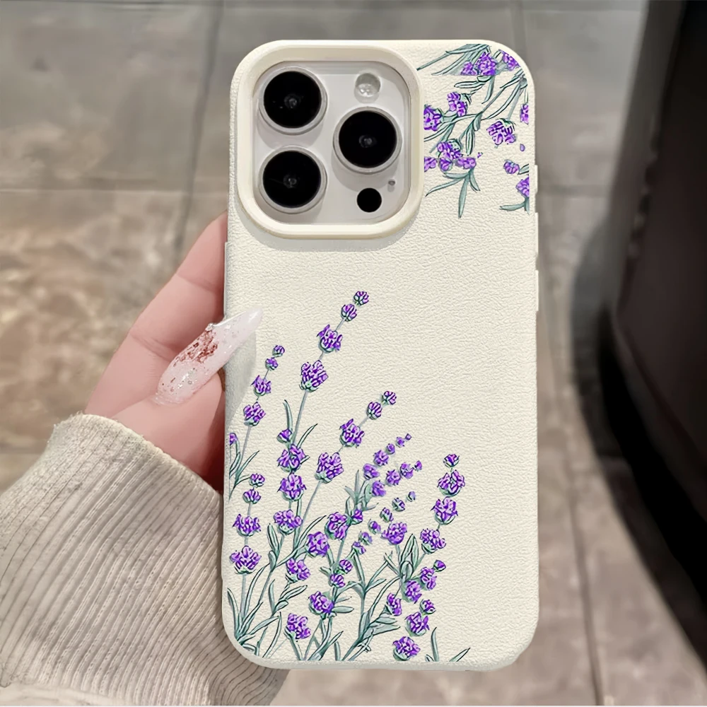Фото Противоударный силиконовый матовый чехол Flower Luxury INS для iPhone 14, 17, 16, 15, 11, 12, 13 Pro Max, Air, XS, XR, X, 16, 15, 14 Plus, с защитным бампером №4