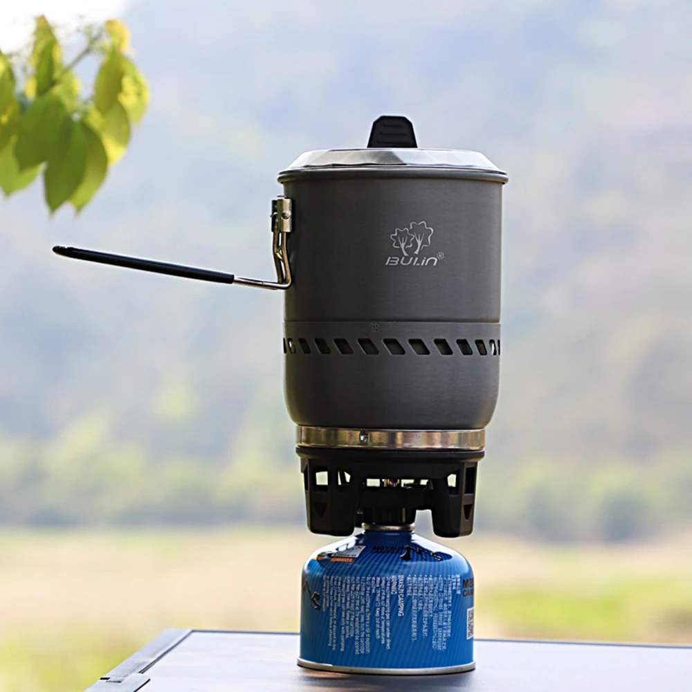 Туристическая газовая горелка портативная с теплообменником 2100 Вт | Спорт и