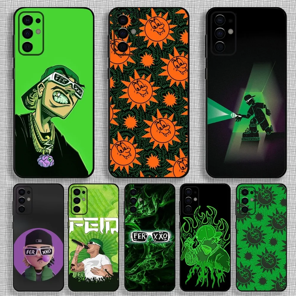 Чехол для телефона Singer F-Feid Ferxxo SIXDO Samsung S24 S21 S22 S23 S30 Ultra S20 Plus Fe Lite Note 10 9 5G черный