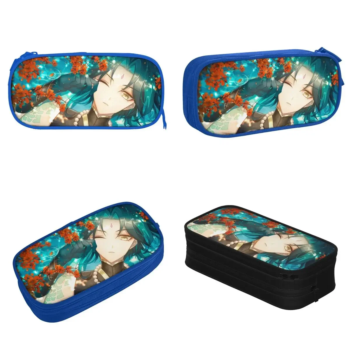 Милый ударопрочный карандаш Xiao Genshin Женский пенал для карандашей Детские