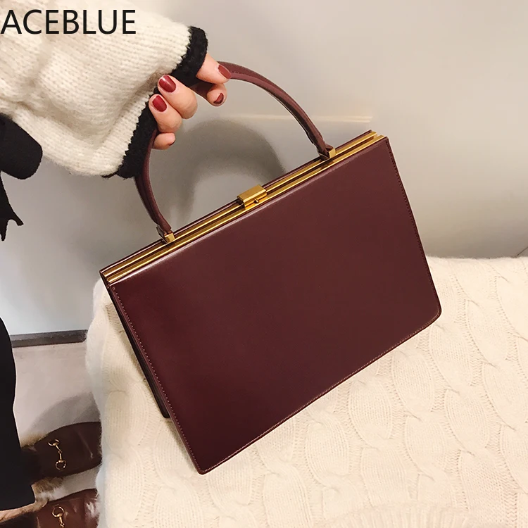 Сумка-тоут женская из экокожи с большим зажимом 2022 | Сумки ручками