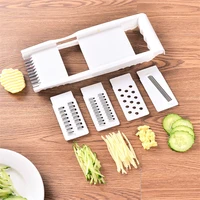 kitchen accessories multifunctional 4 in 1 vegetable cutter kitchen side dish gadget potato manual grater slicer rape peeler