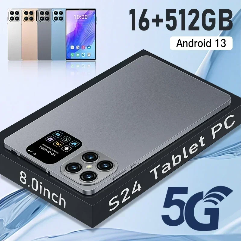 Оригинальный планшетный ПК S26 Android13 11 дюймов HD 16 + 1 ТБ Snapdragon888 Pad Разблокированная