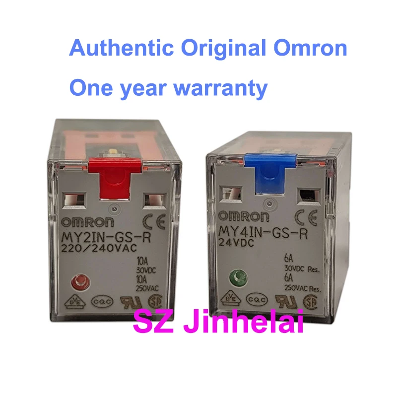 

10 шт. оригинальных промежуточных реле Omron MY2IN-GS MY2IN-D2-GS MY4IN-GS MY4IN-D2-GS -R 220/240В переменного тока 24В постоянного тока